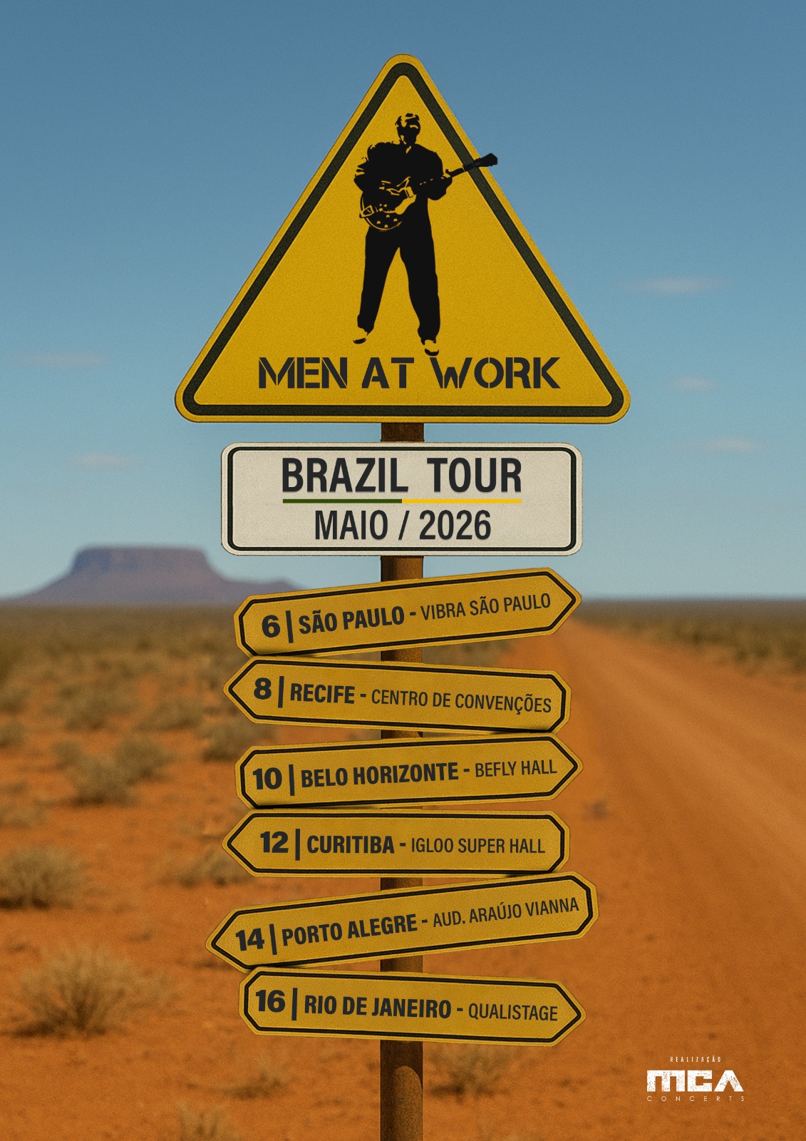 Men At Work Brazil Tour 2026!